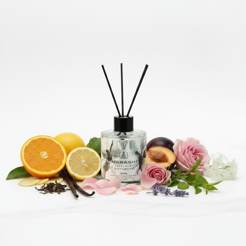 Orange Lemon Bergamot Tea Rose Lavender Plum Sandalwood Diffuser