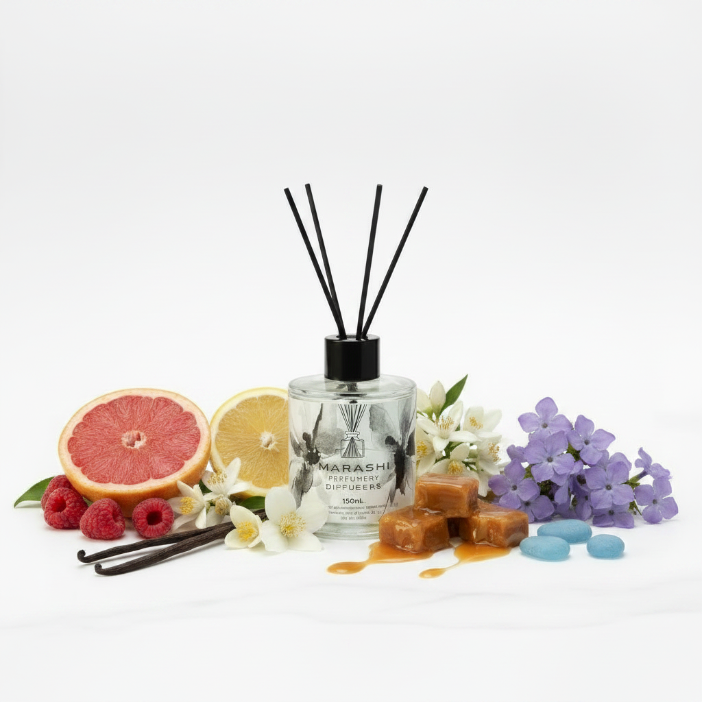 Raspberry Grapefruit Marine Jasmine Caramel Vanilla Diffuser