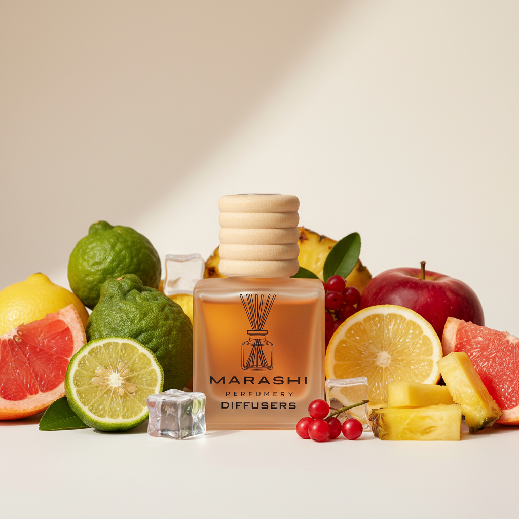 Bergamot Orange Diffuser with Ingredients - No Reeds