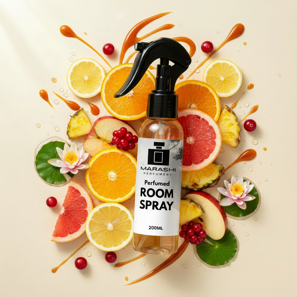 Bergamot Orange Room Spray with fragrance notes