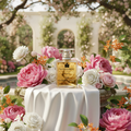 Inspired by Gucci Flora perfume in elegant floral garden setting