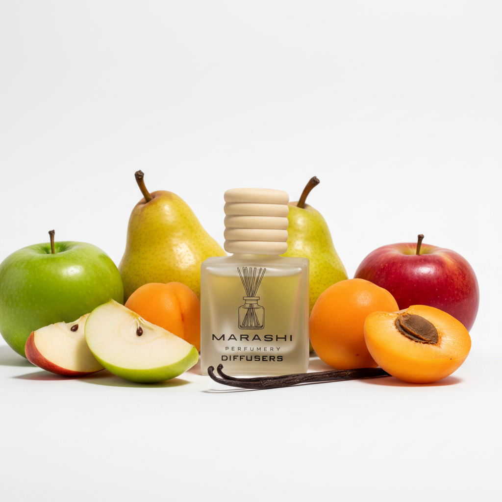 Pear Apple Car Diffuser with Ingredients