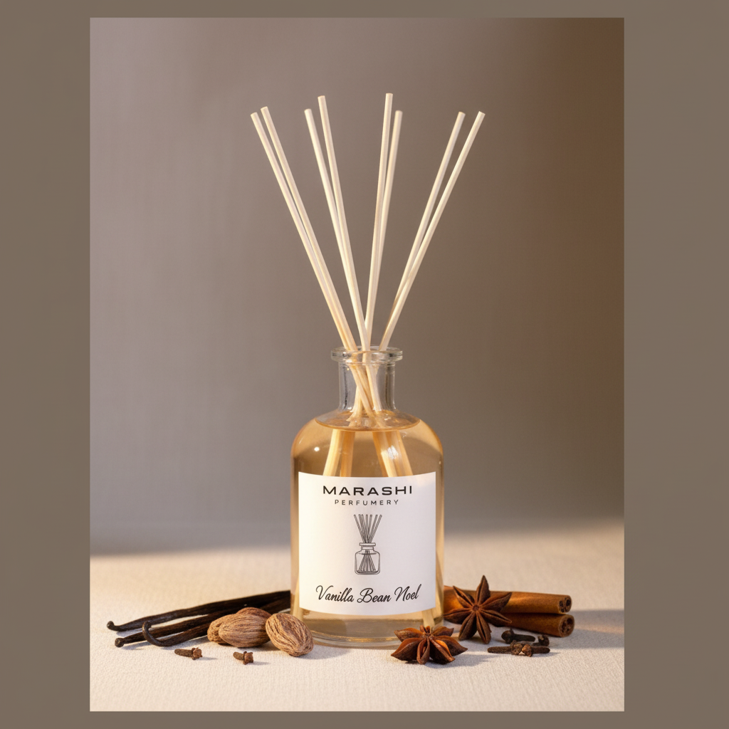 Vanilla Bean Noel Diffuser with Ingredients